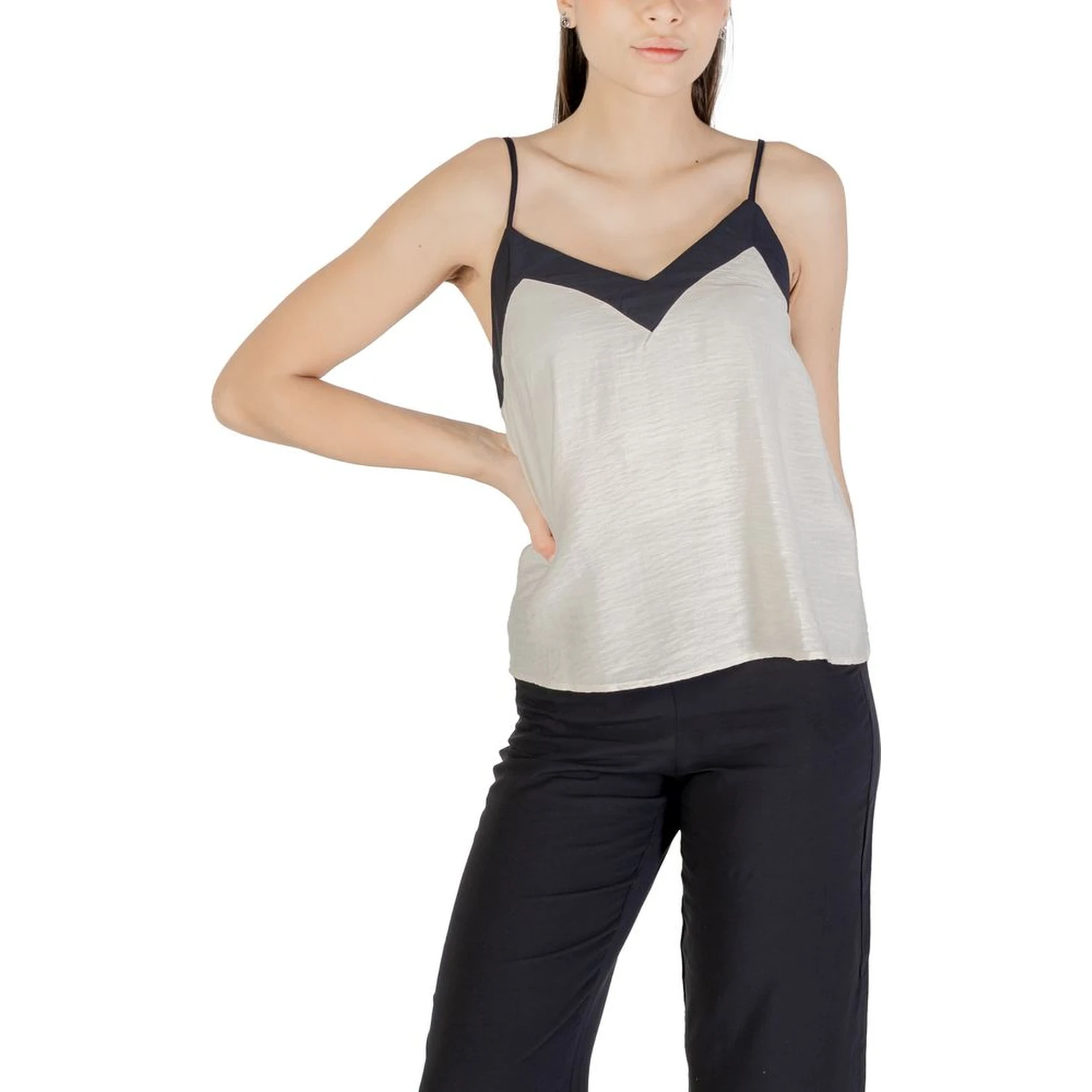 Cream Nylon Top