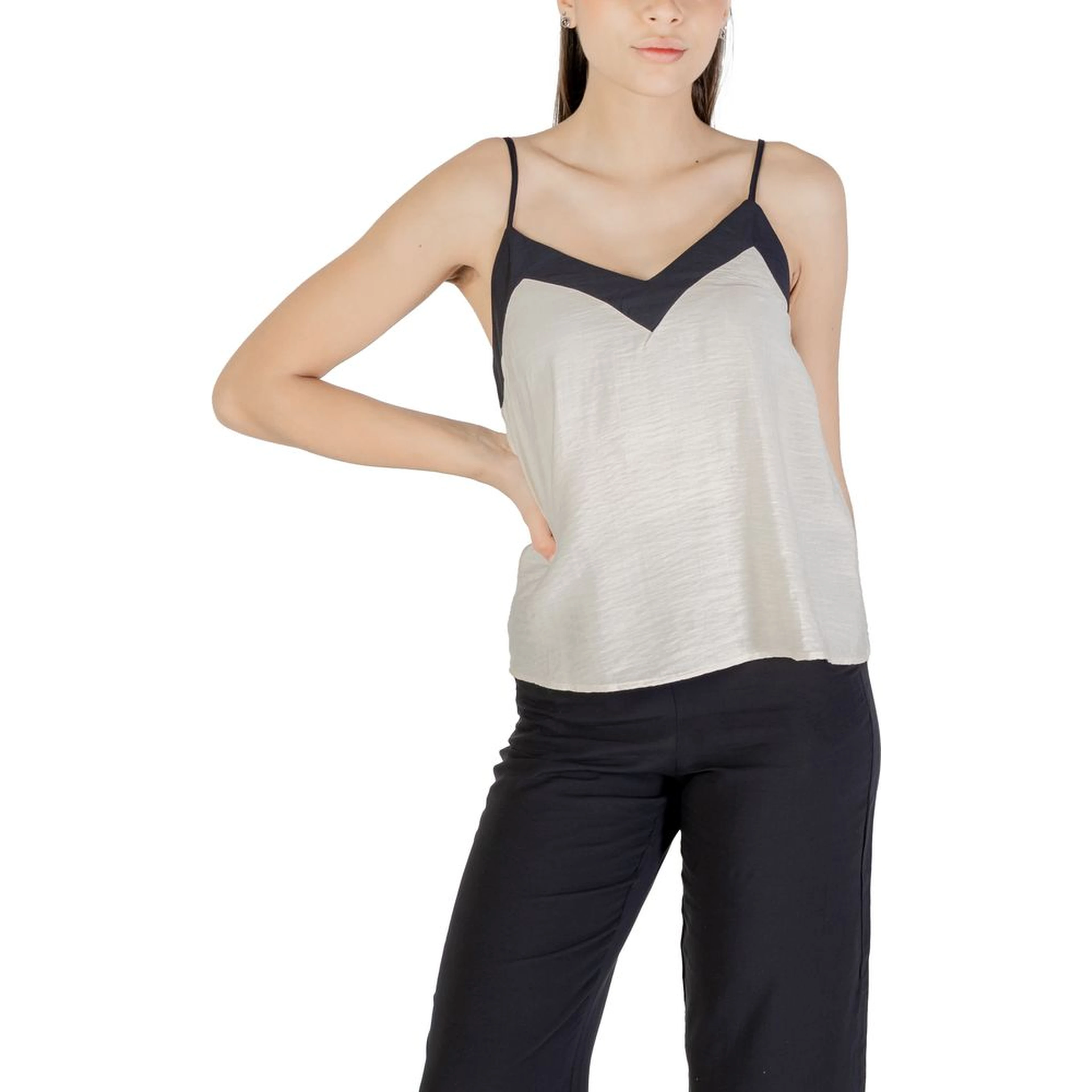 Cream Nylon Top