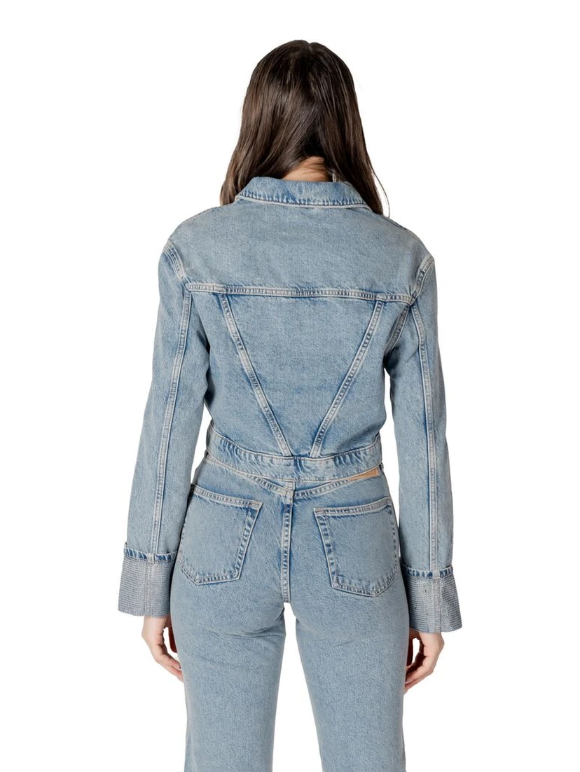 Light Blue Organic Cotton Jackets & Coat