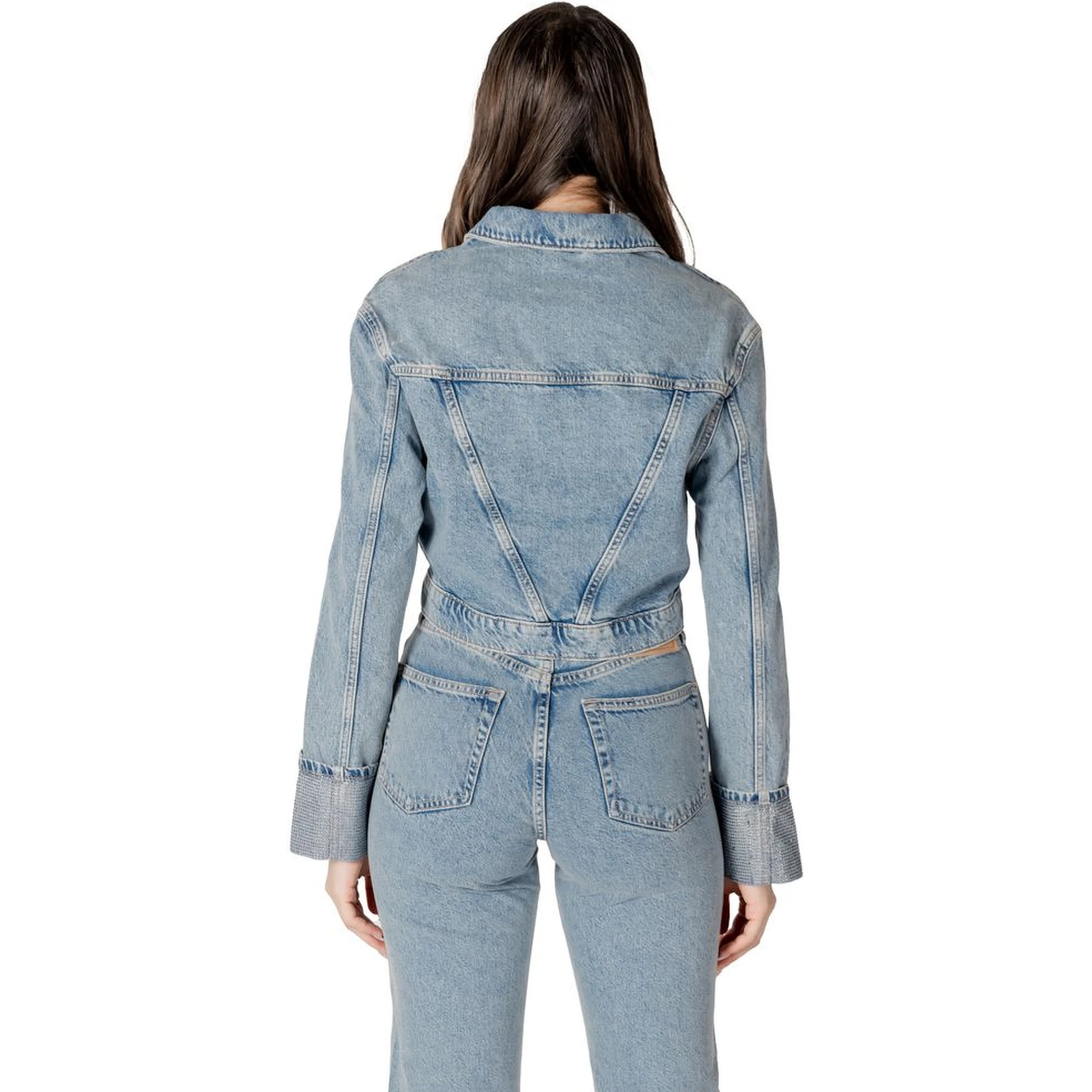 Light Blue Organic Cotton Jackets & Coat