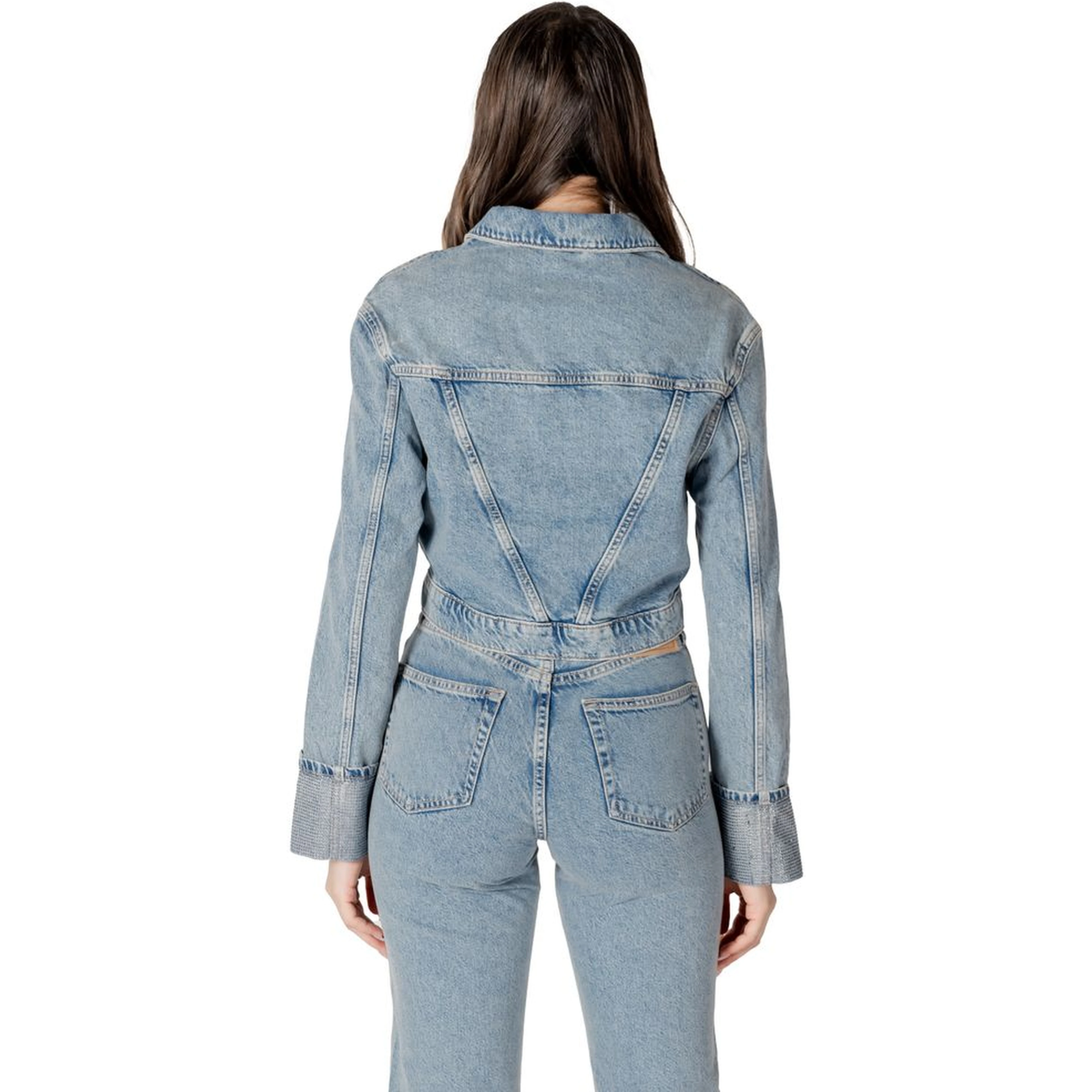 Light Blue Organic Cotton Jackets & Coat