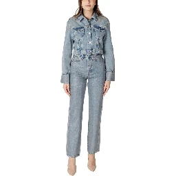 Light Blue Organic Cotton Jackets & Coat