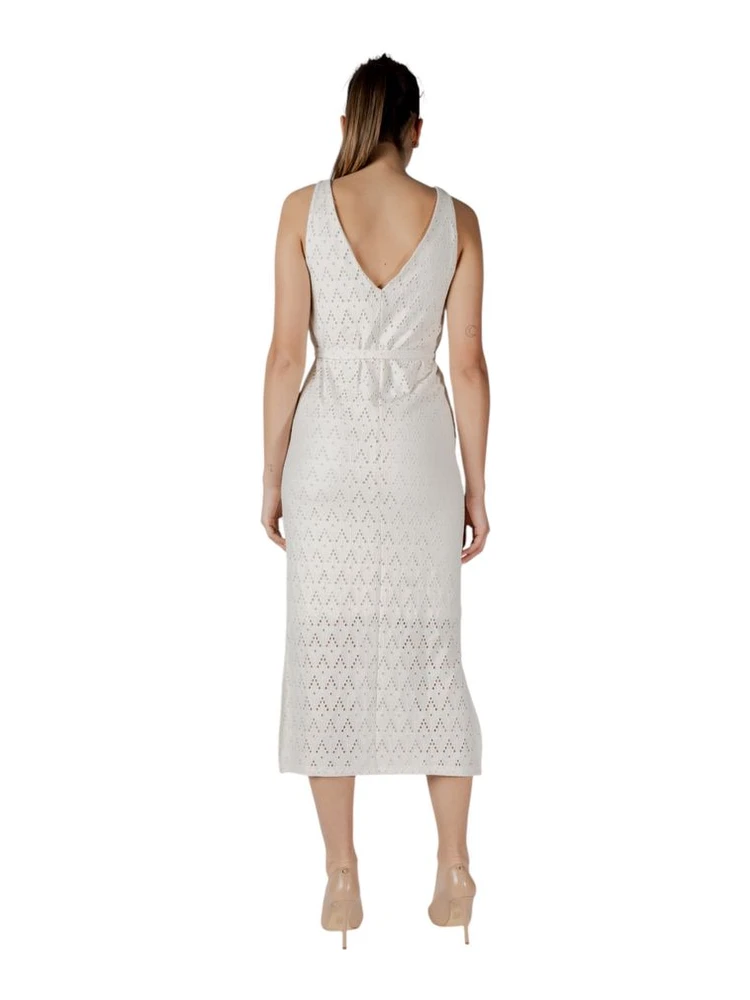 Beige Recycled Polyester Midi Dress alternative