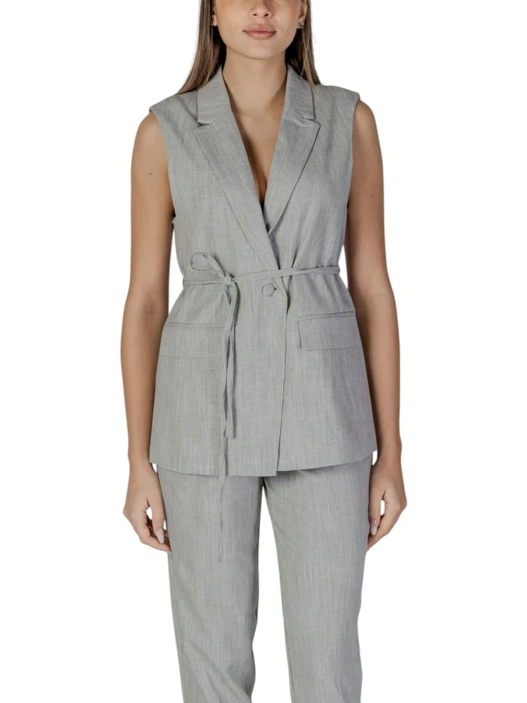 Gray Recycled Polyester Waistcoat