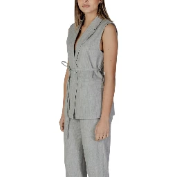 Gray Recycled Polyester Waistcoat