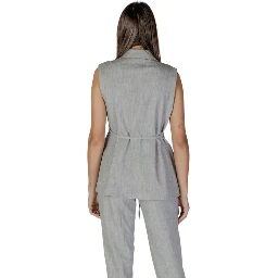 Gray Recycled Polyester Waistcoat