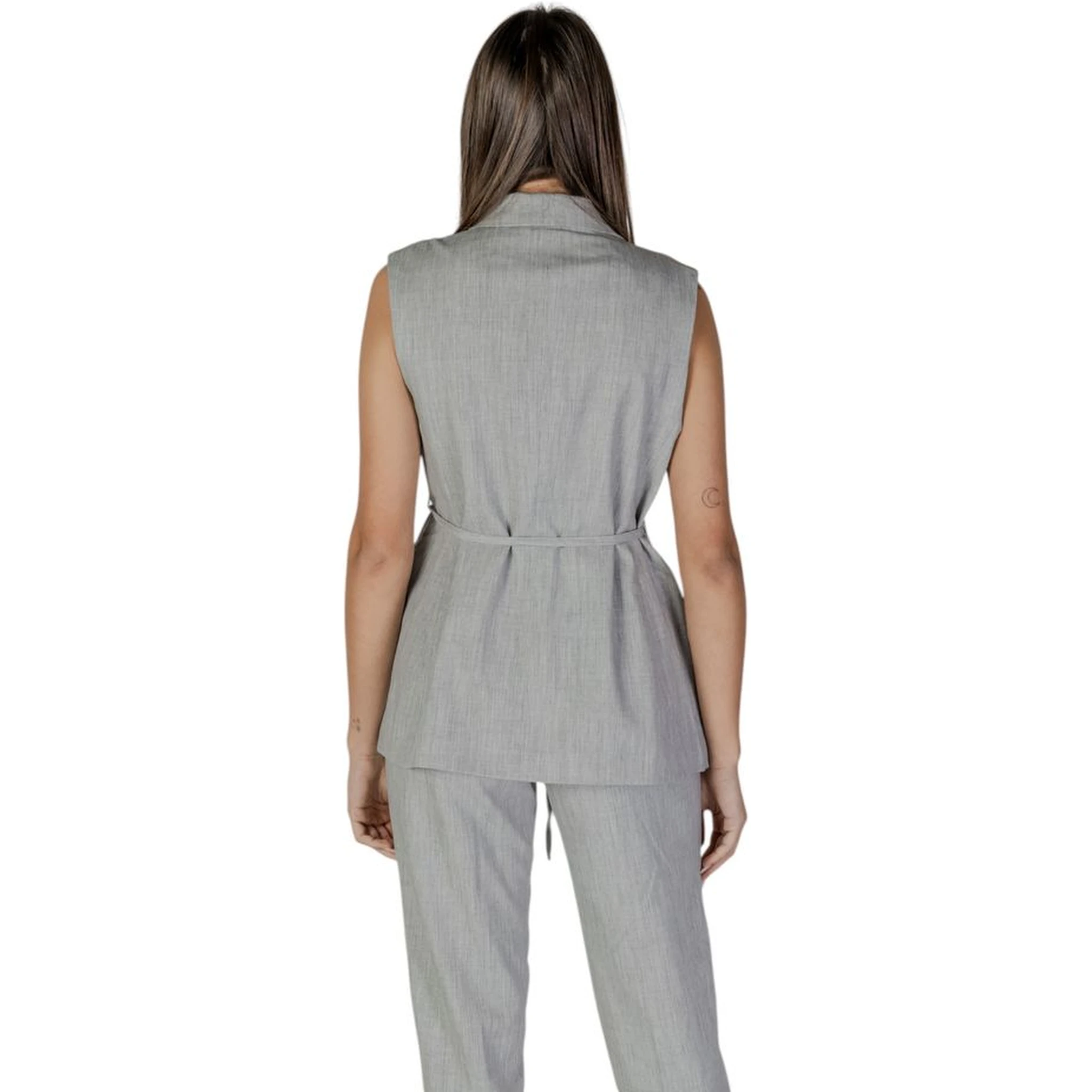 Gray Recycled Polyester Waistcoat