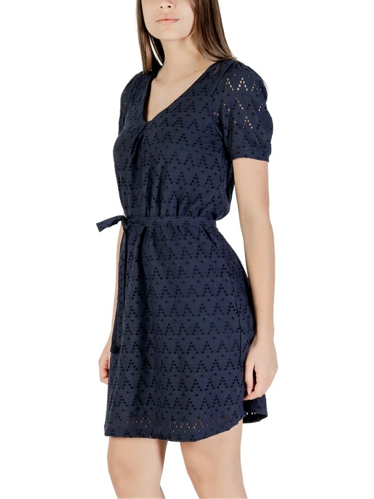 Blue Recycled Polyester Short Dress alternative