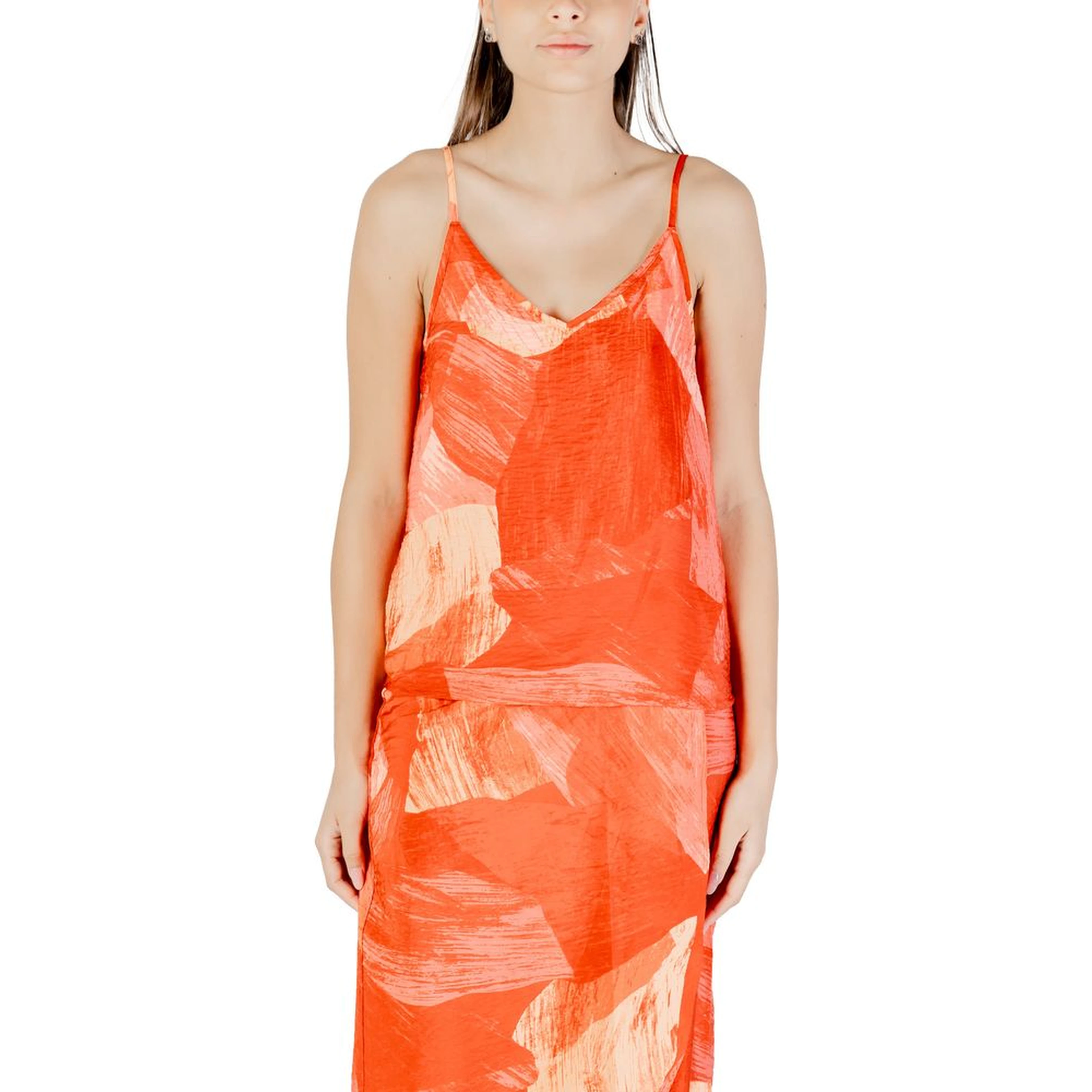 Red Polyamide Top