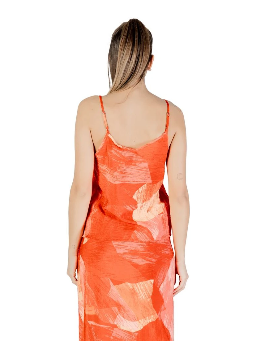 Red Polyamide Top
