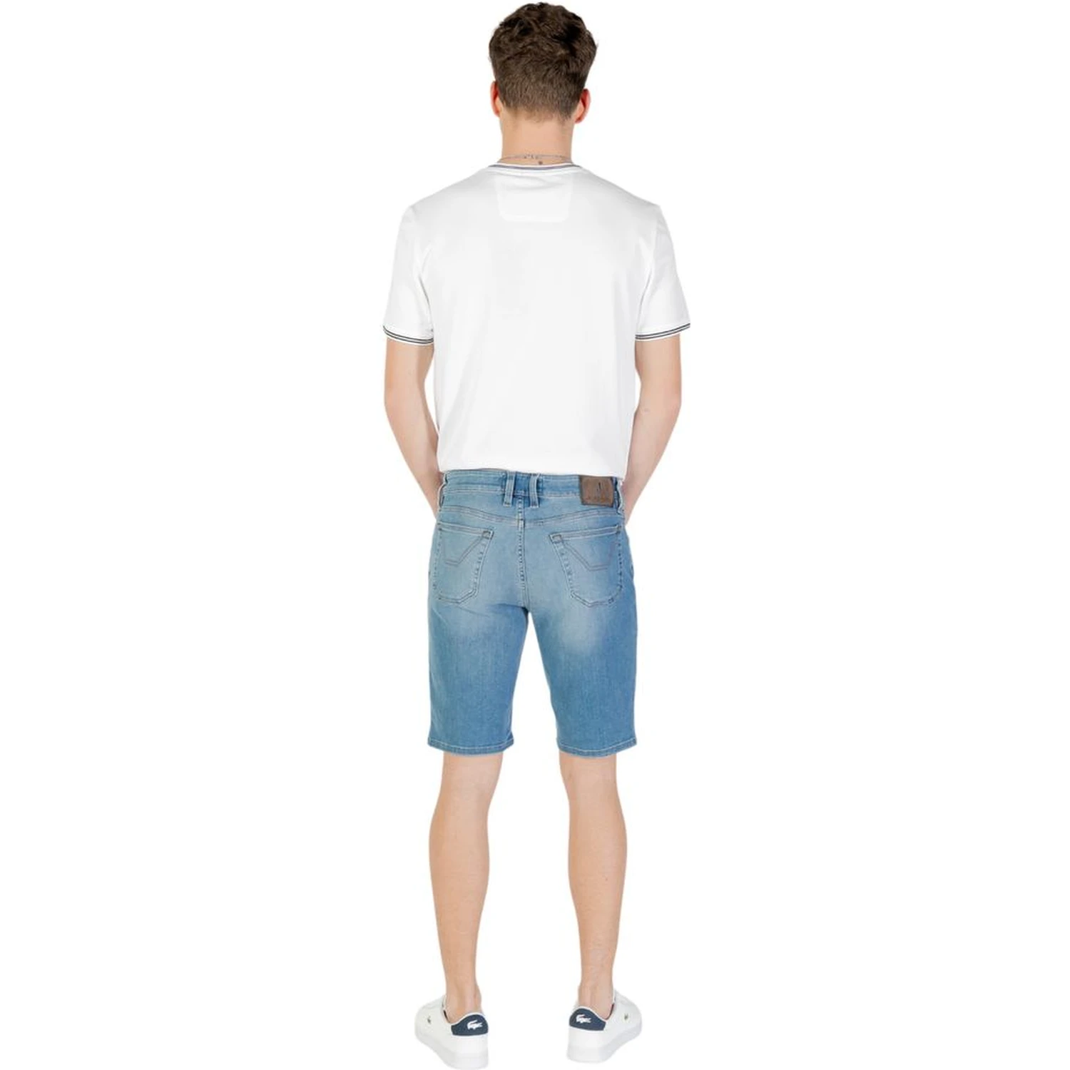 Light Blue Cotton Bermuda Shorts