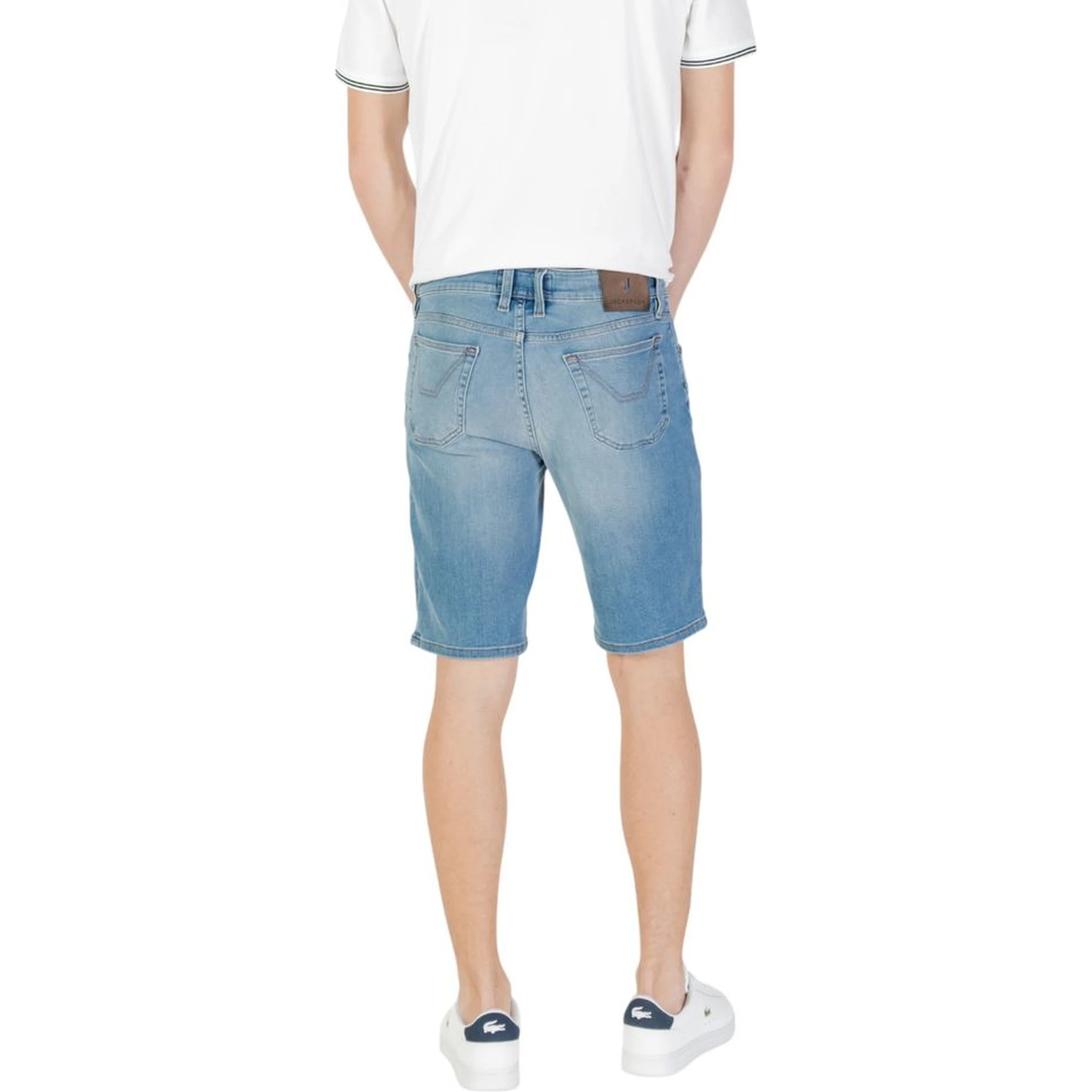 Light Blue Cotton Bermuda Shorts
