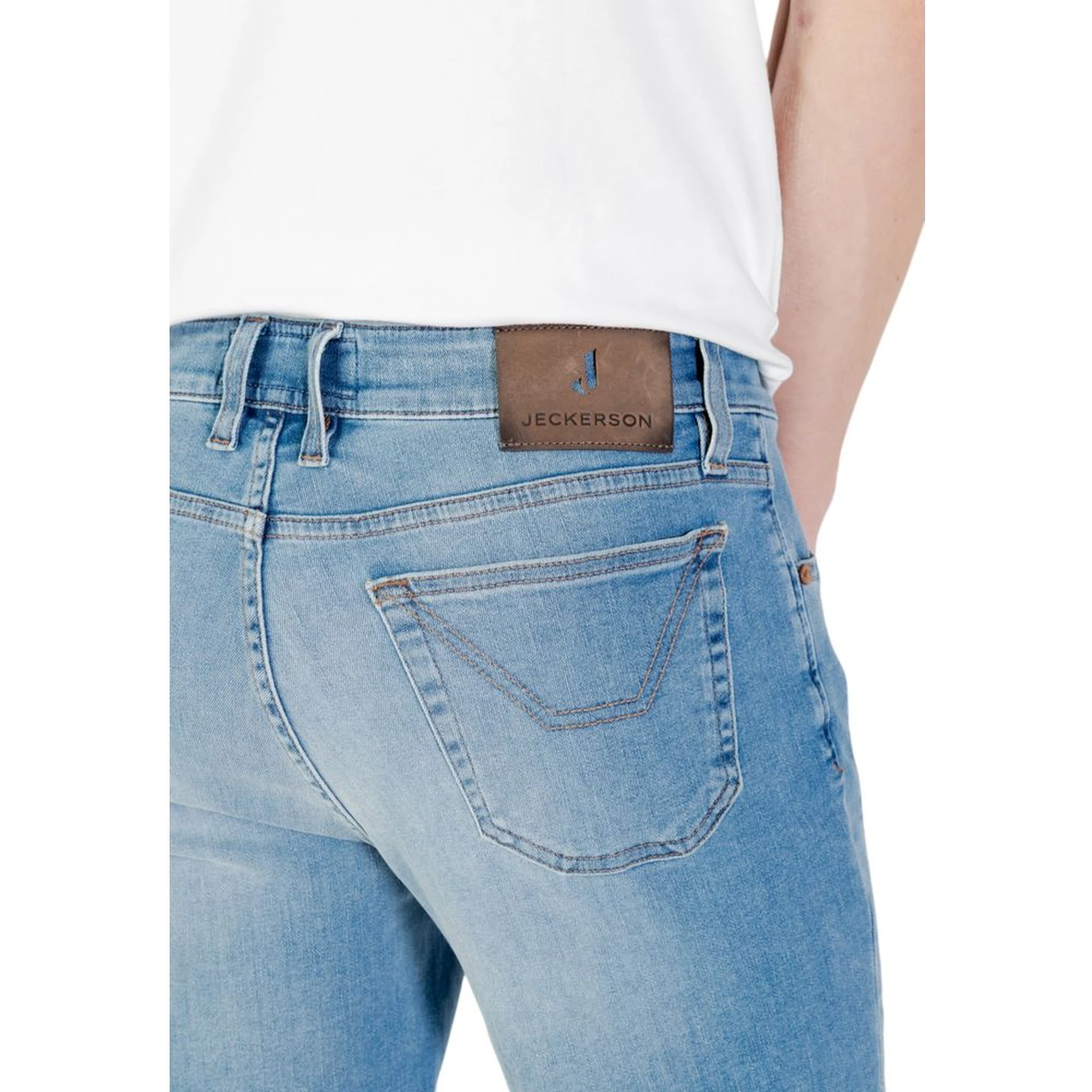 Light Blue Cotton Bermuda Shorts