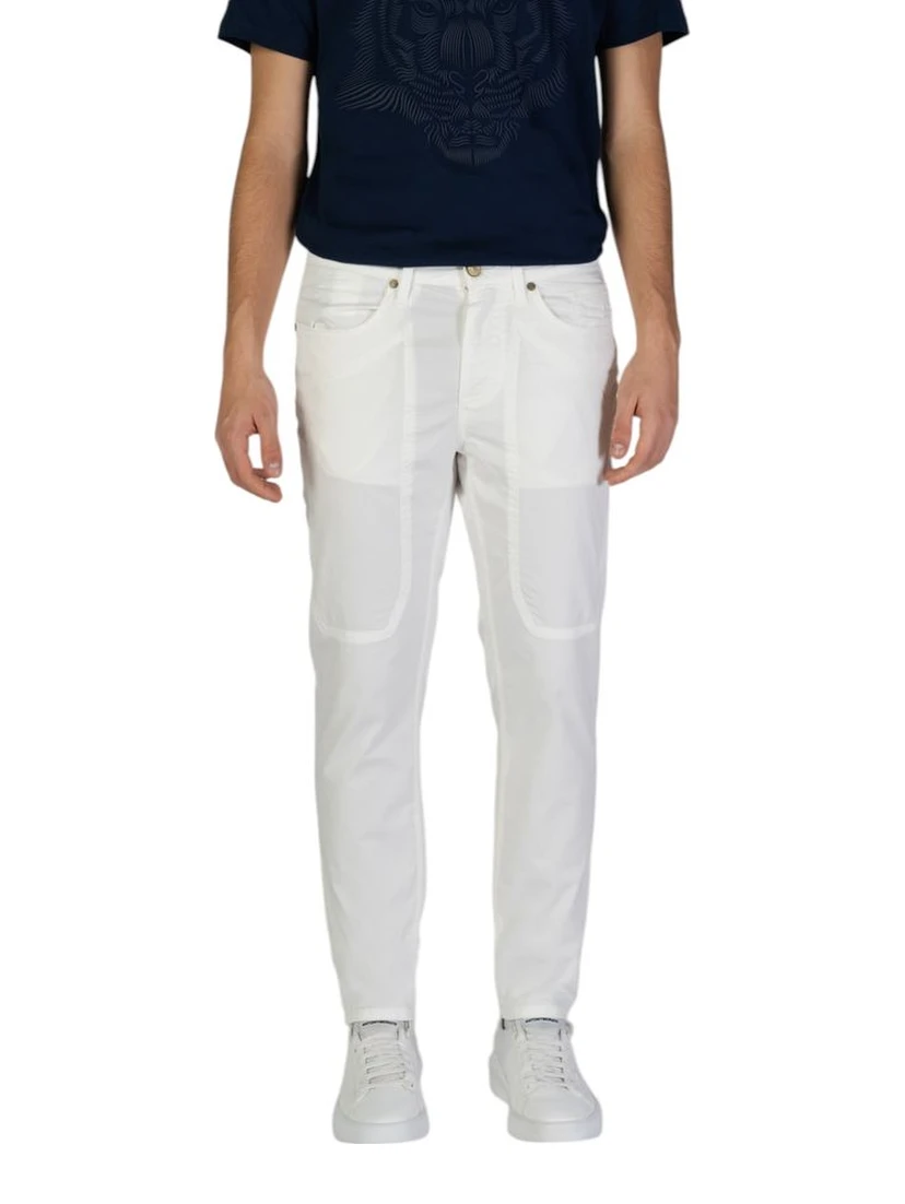 White Cotton Skinny Pants