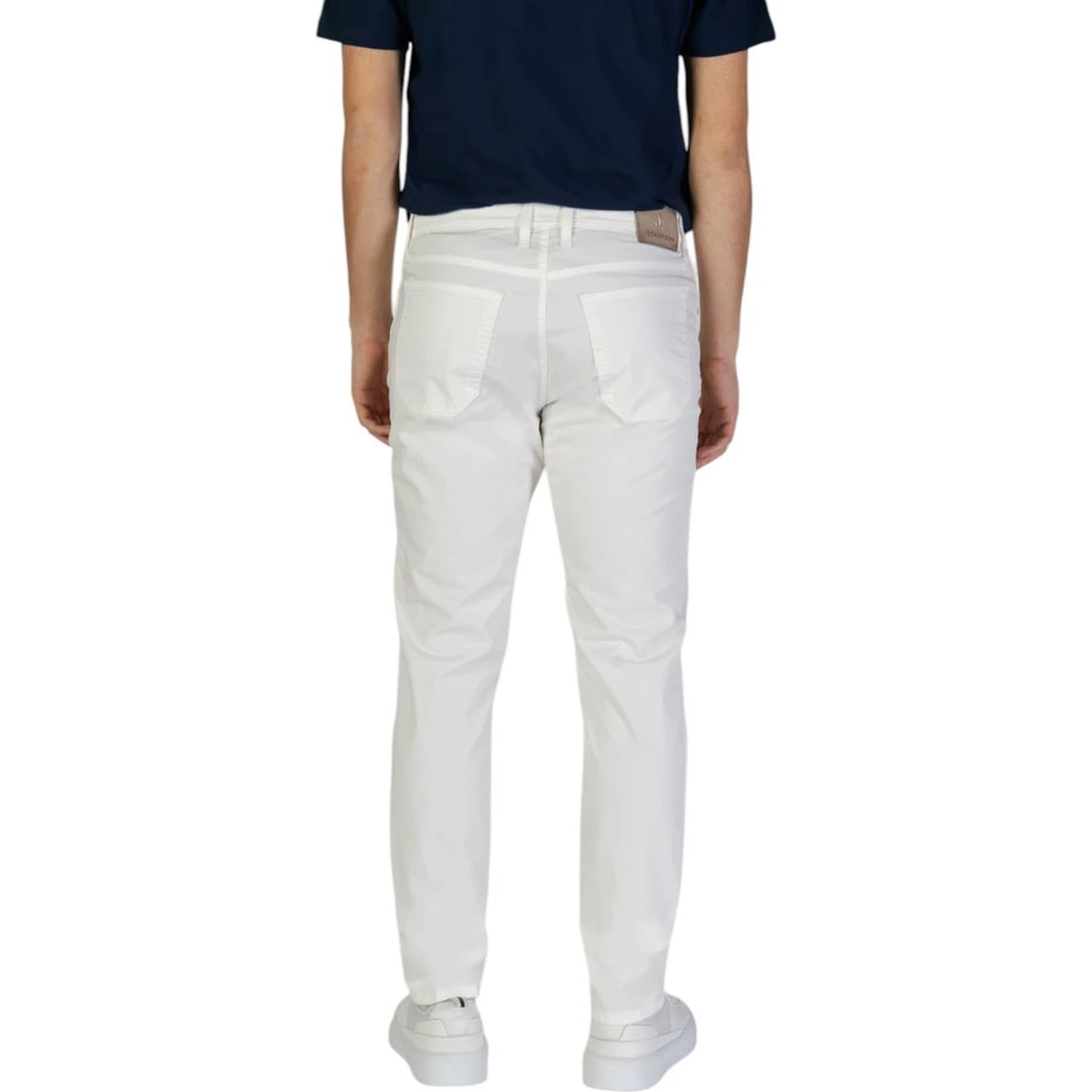 White Cotton Skinny Pants