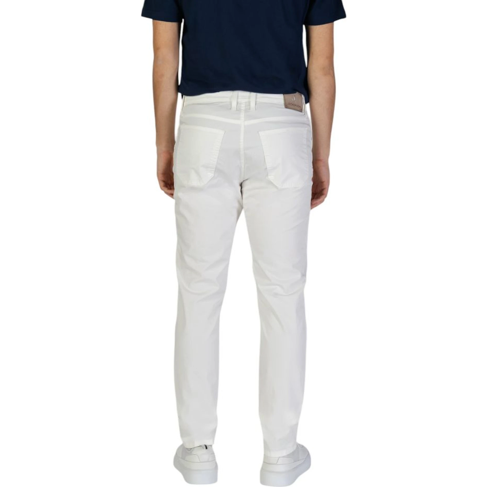 White Cotton Skinny Pants