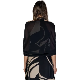 Black Polyester Scarf