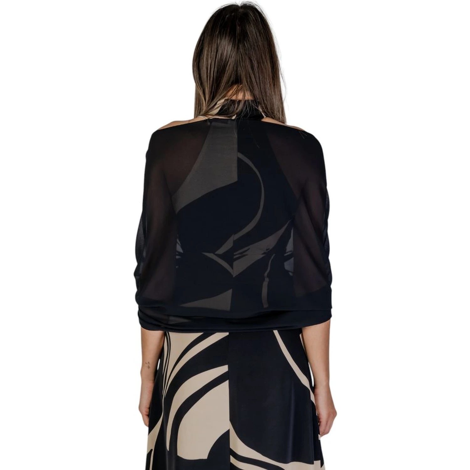 Black Polyester Scarf