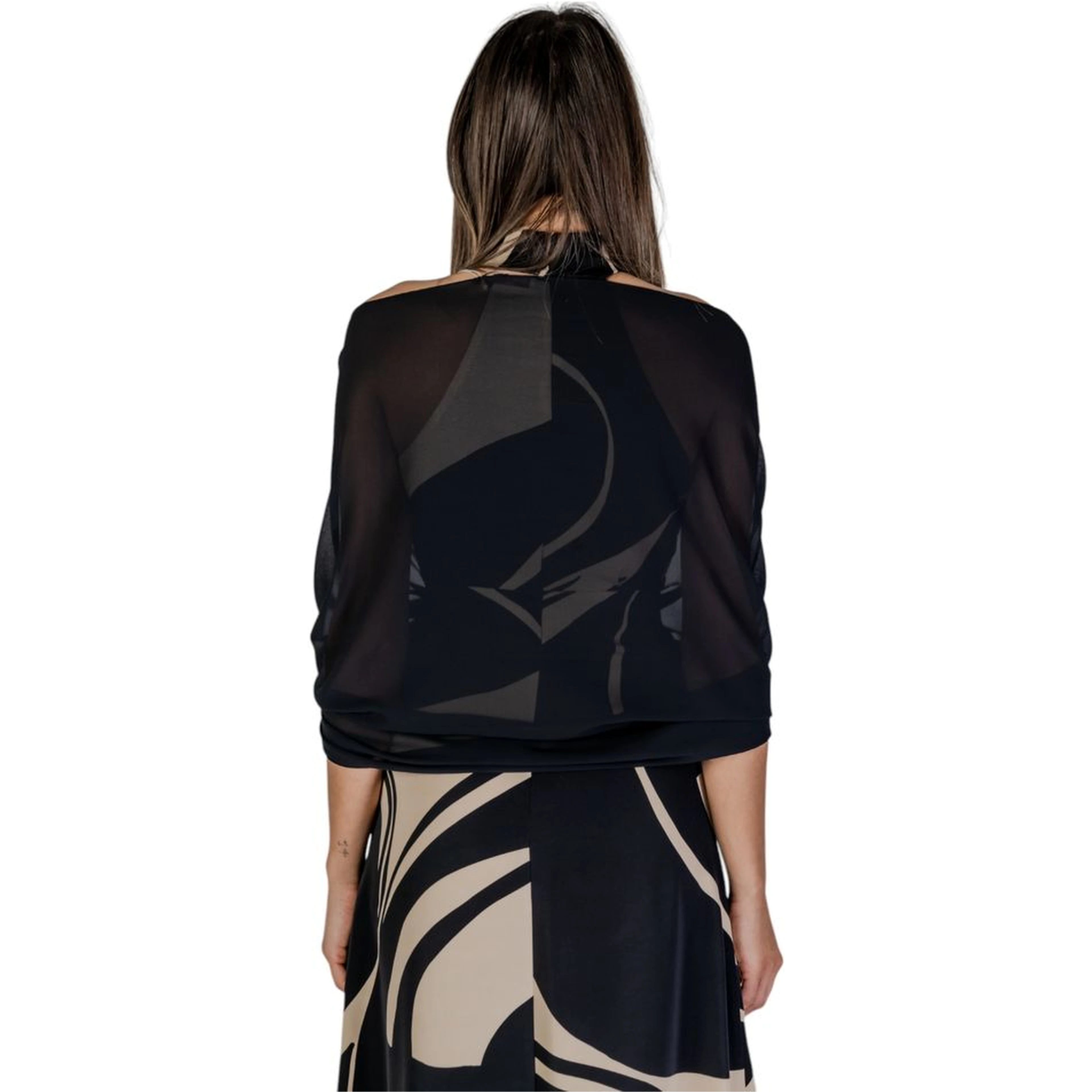 Black Polyester Scarf