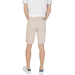 Beige Cotton Bermuda Shorts