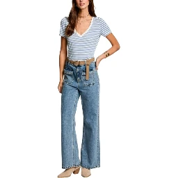 White Viscose T-Shirt