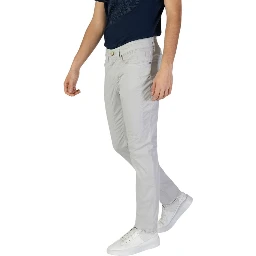 Gray Cotton Skinny Pants