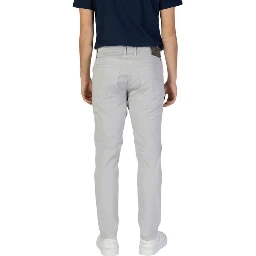 Gray Cotton Skinny Pants