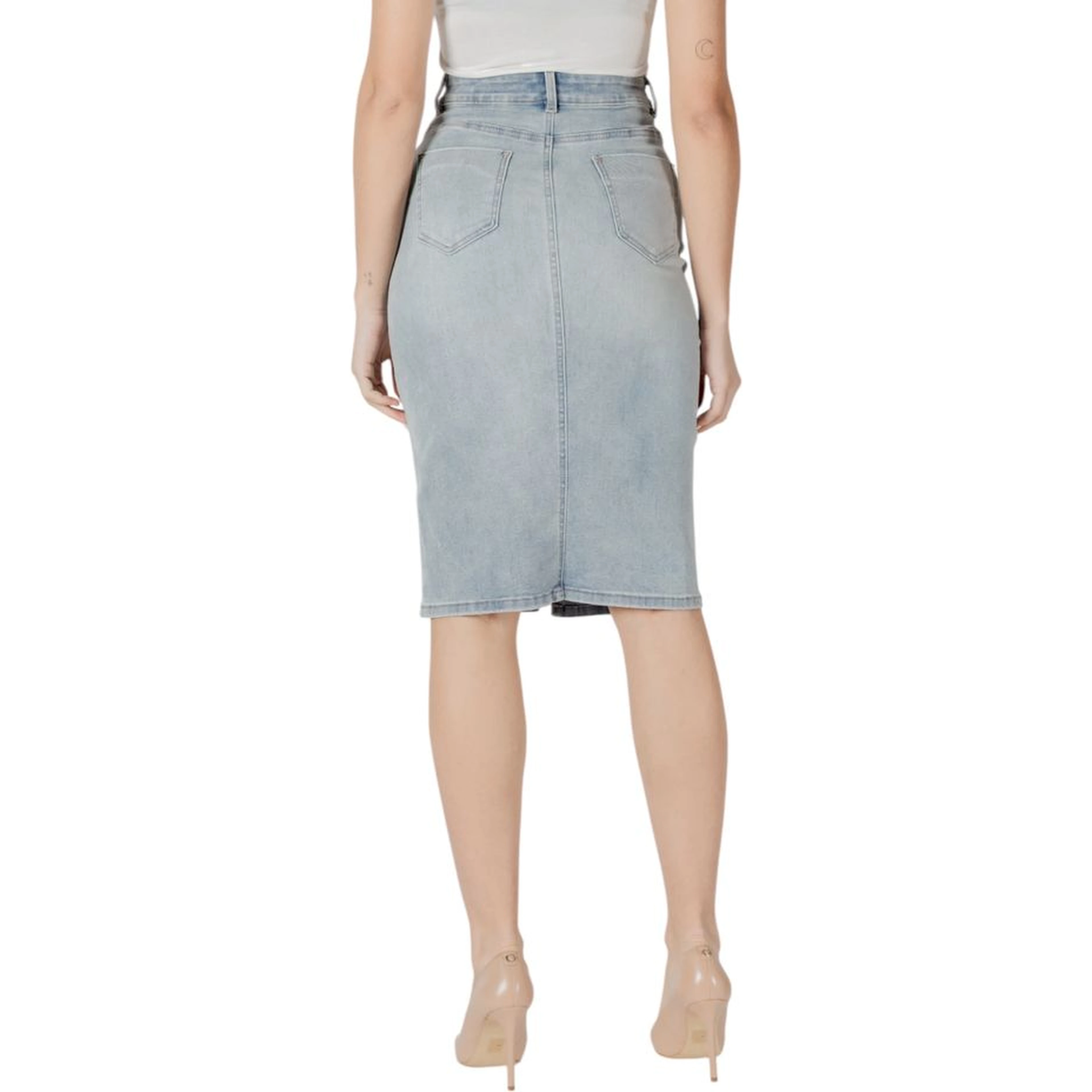 Blue Cotton Long Skirt