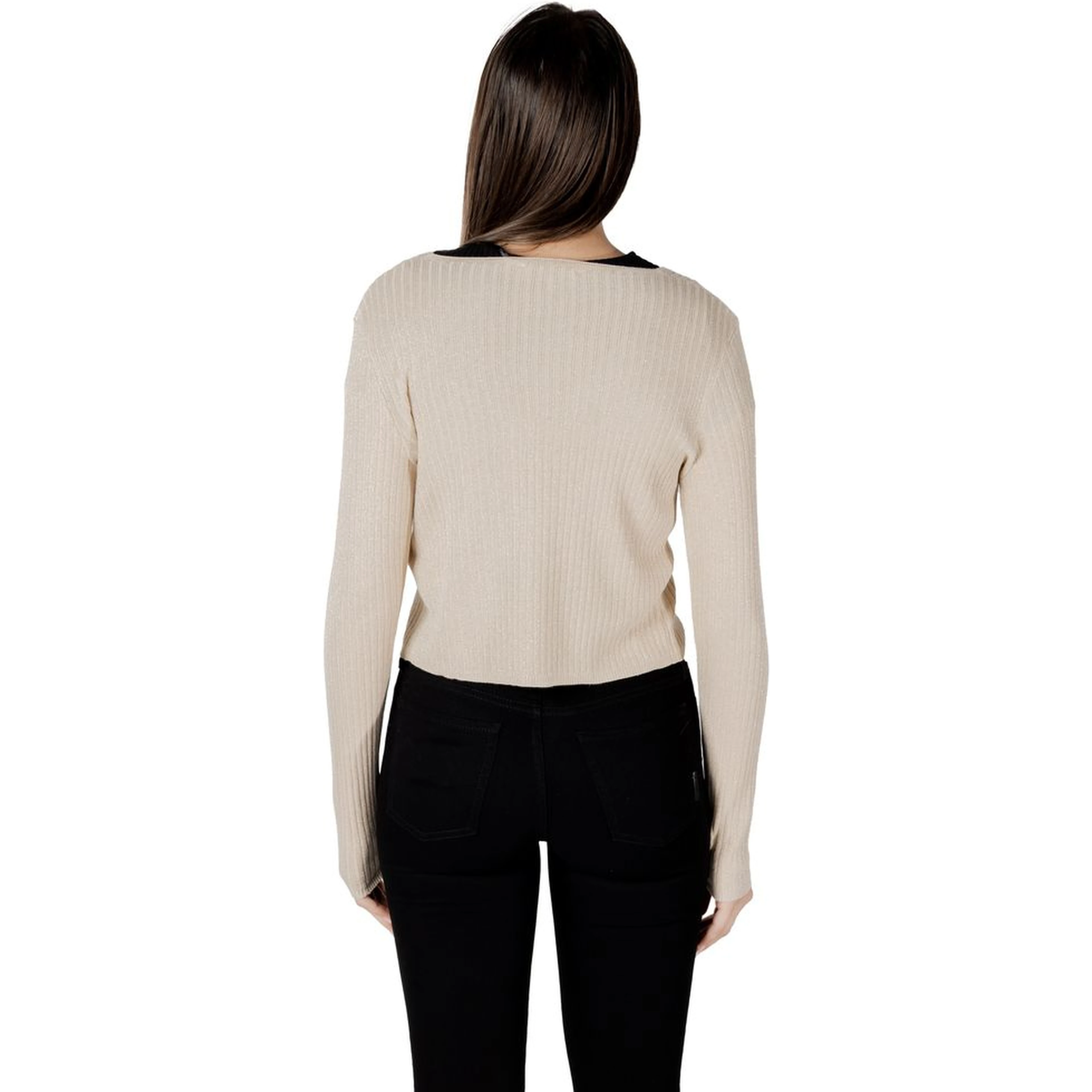 Gold Viscose Sleveless Jacket