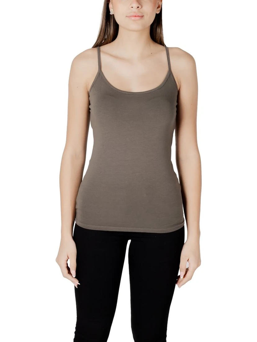 Green Cotton Tank Tops