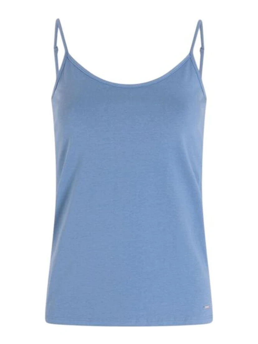 Blue Cotton Tank Tops