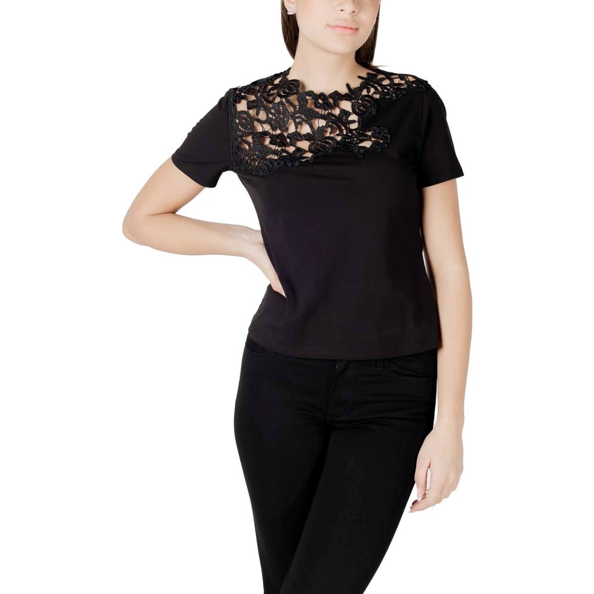 تيشيرت قطني أسود