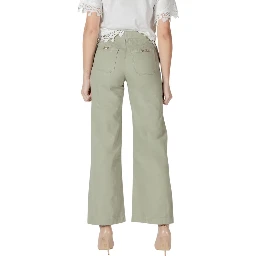 Green Cotton Relaxed Fit Jeans