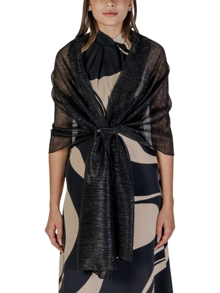 Black Polyester Scarf