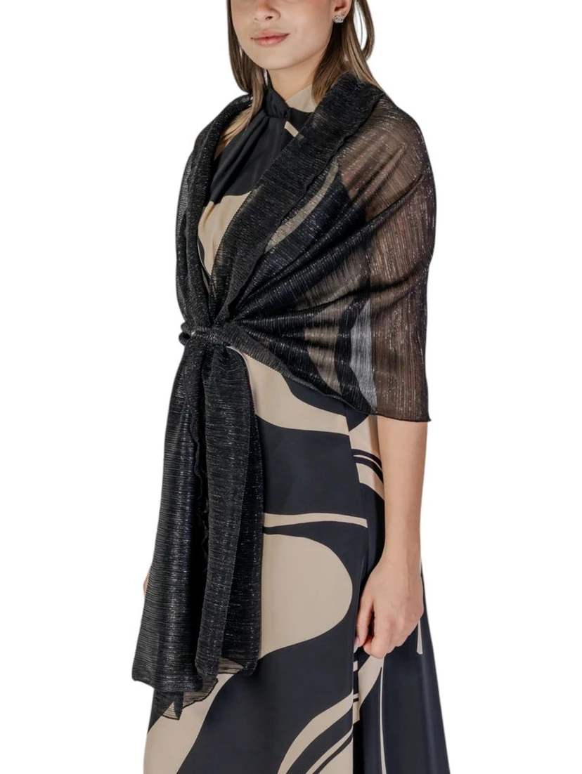 Black Polyester Scarf