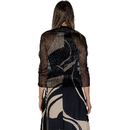 Black Polyester Scarf