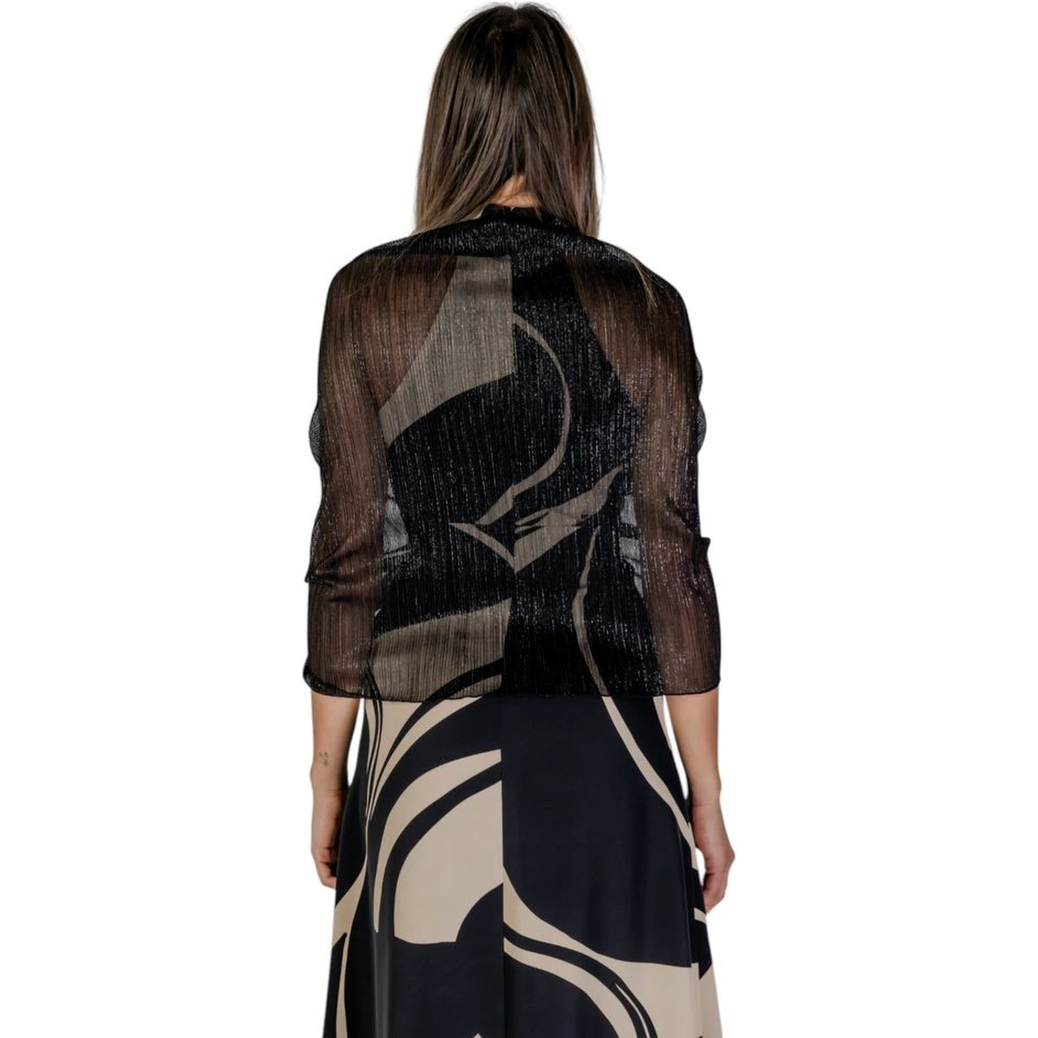 Black Polyester Scarf