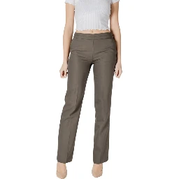 Green Cotton Casual Pants