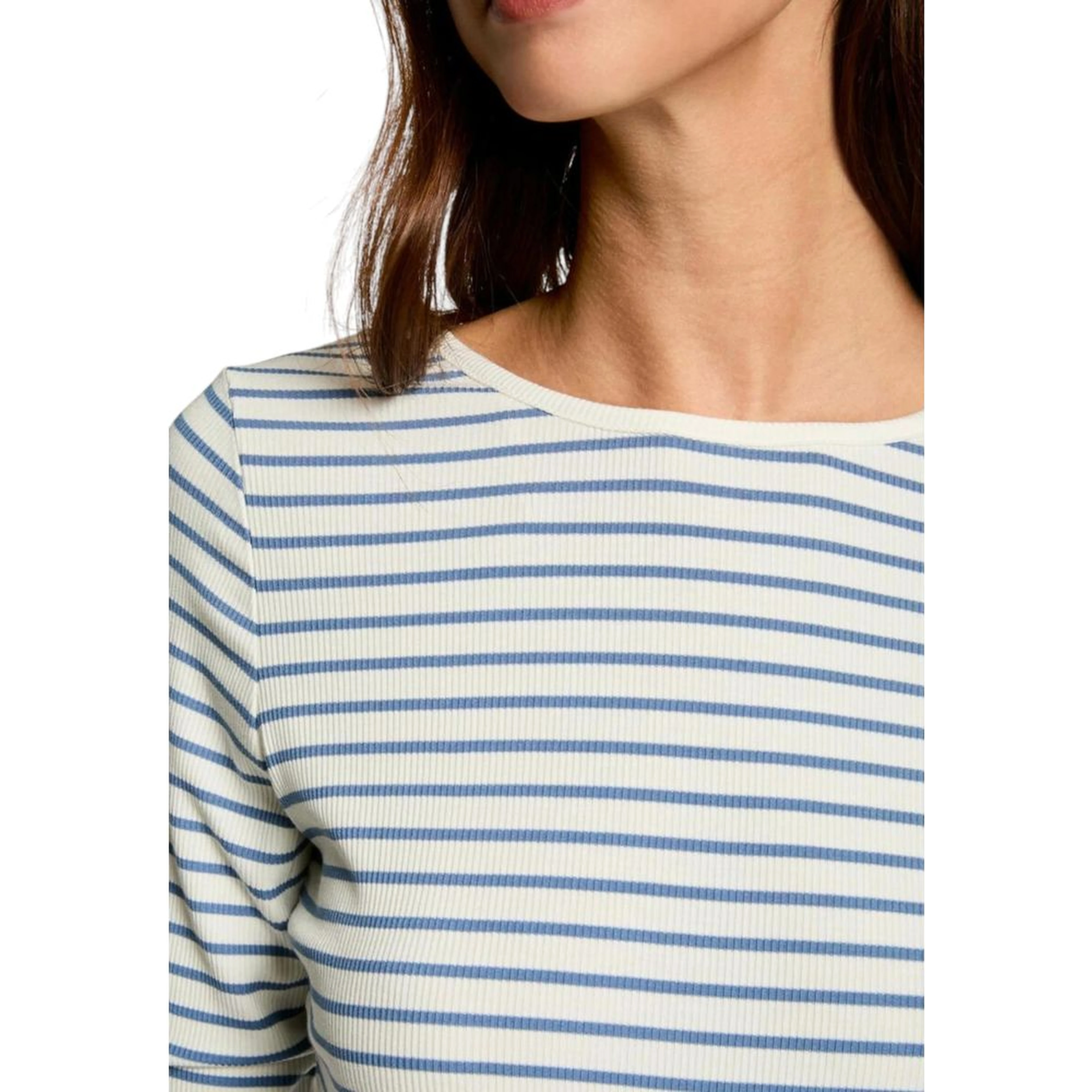 White Viscose Long Sleeve T-Shirt