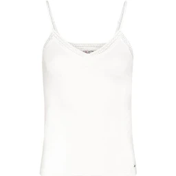 Cream Viscose Tank Tops