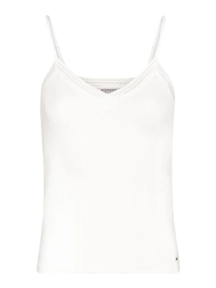 Cream Viscose Tank Tops