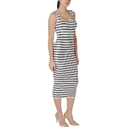 Beige Viscose Long Dress