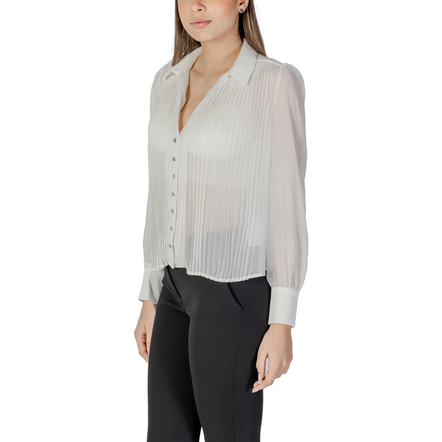 White Polyester Blouse