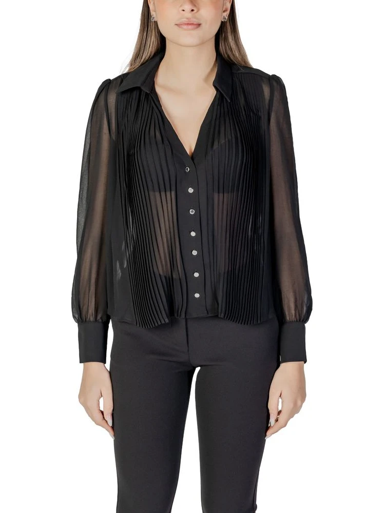 Black Polyester Blouse