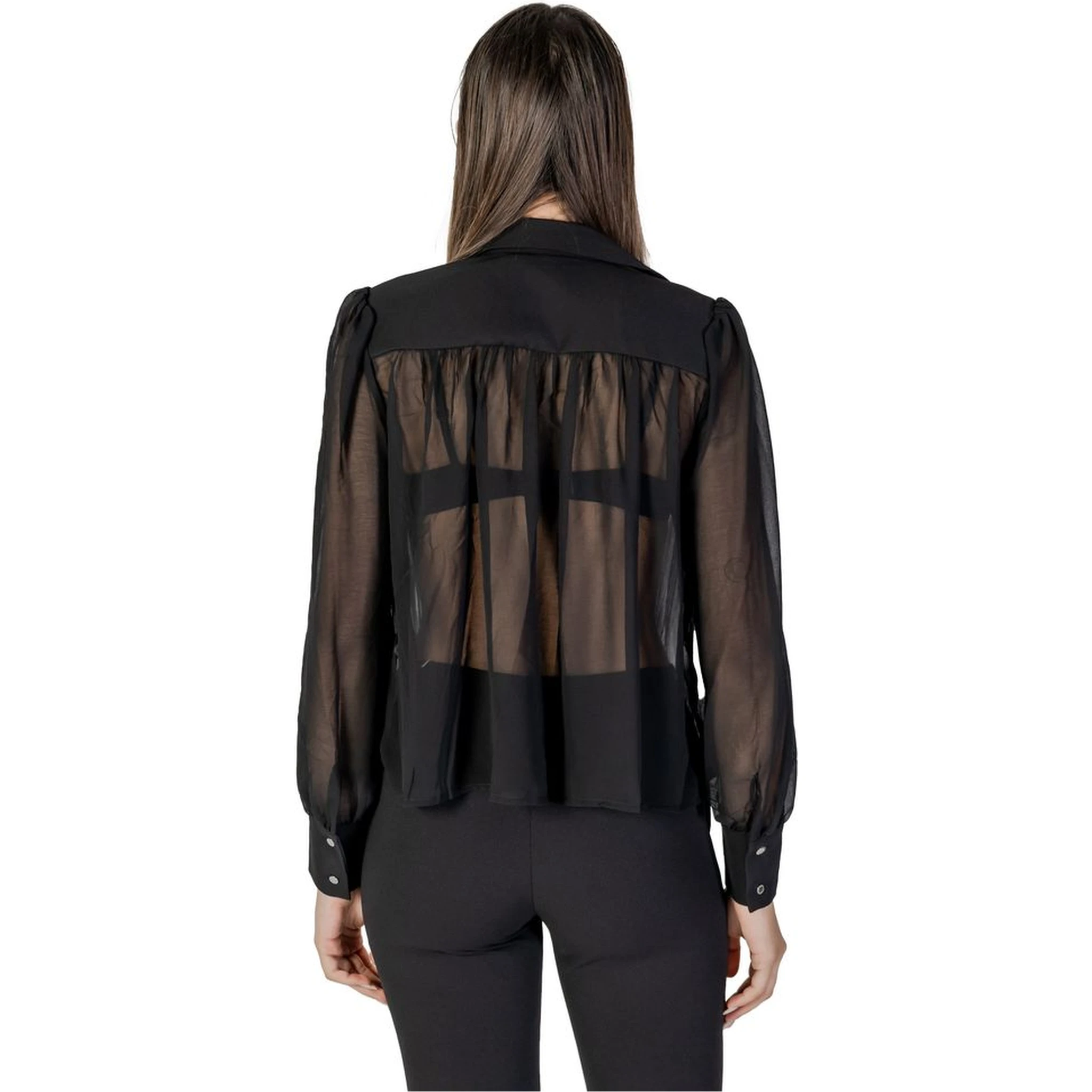 Black Polyester Blouse