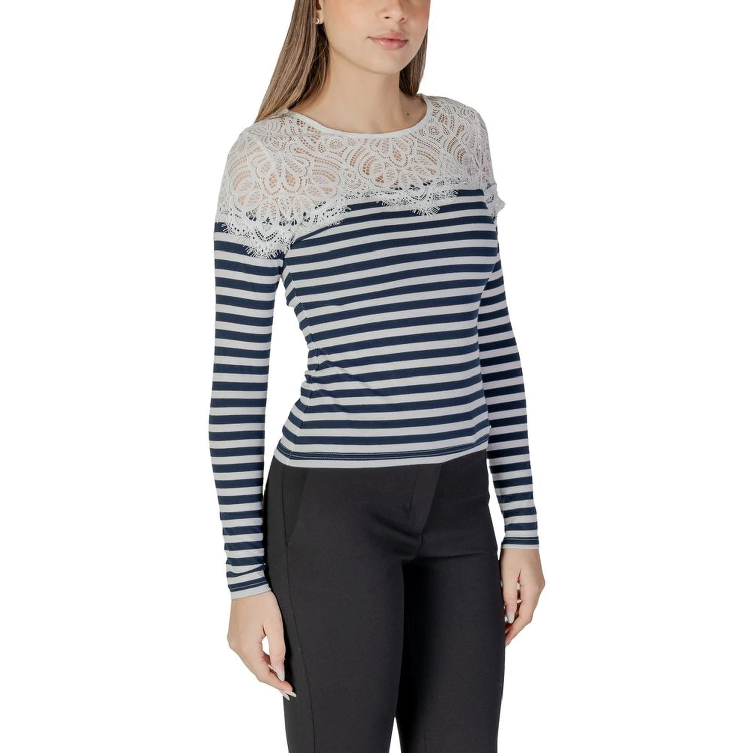 White Recycled Polyester Long Sleeve T-Shirt