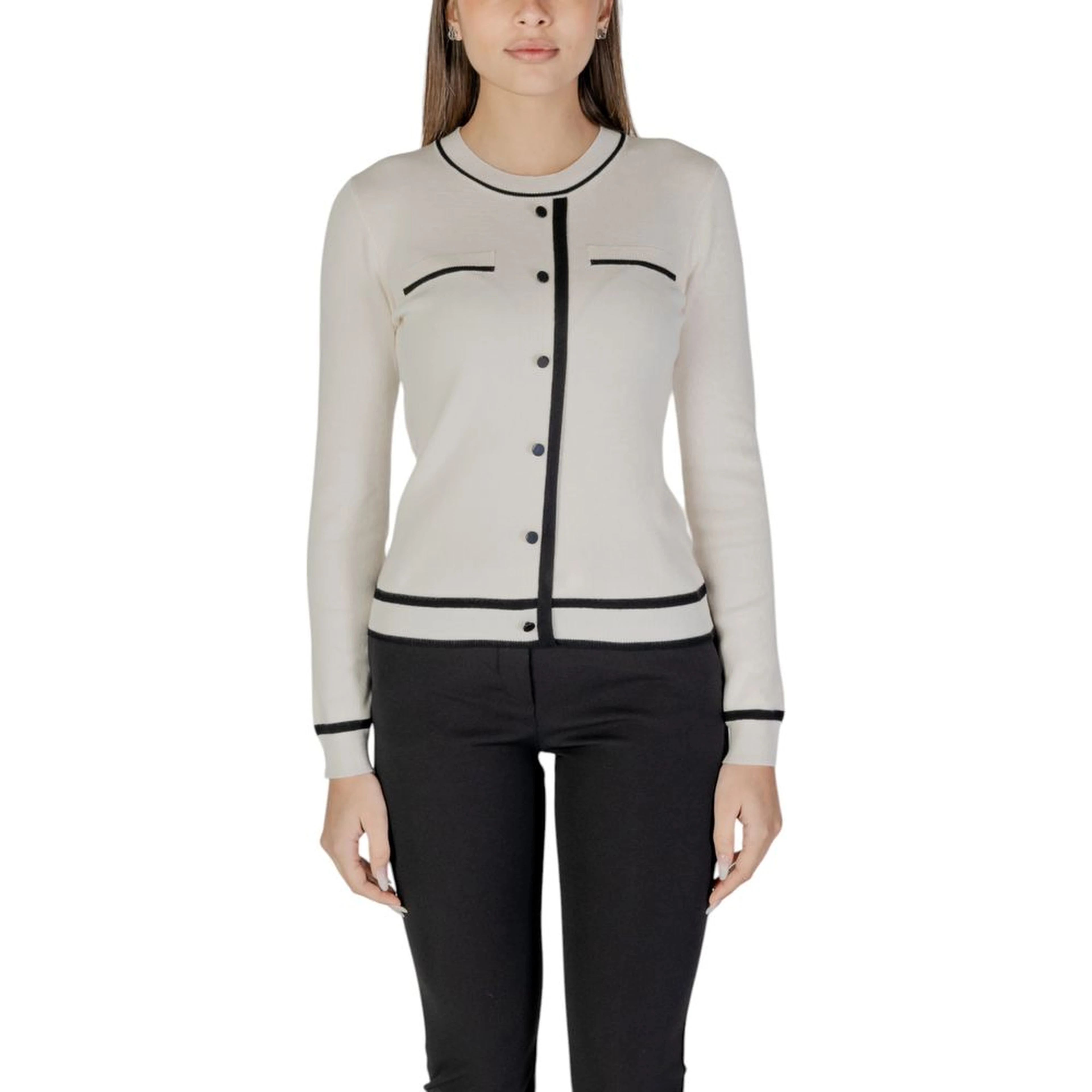 Cream Viscose Cardigan