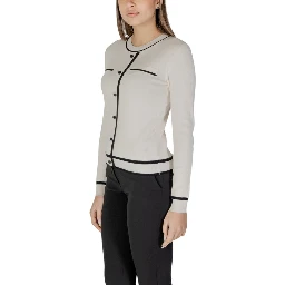 Cream Viscose Cardigan