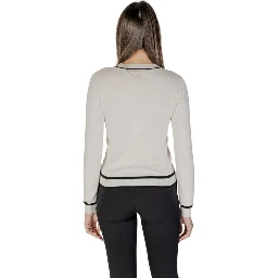 Cream Viscose Cardigan