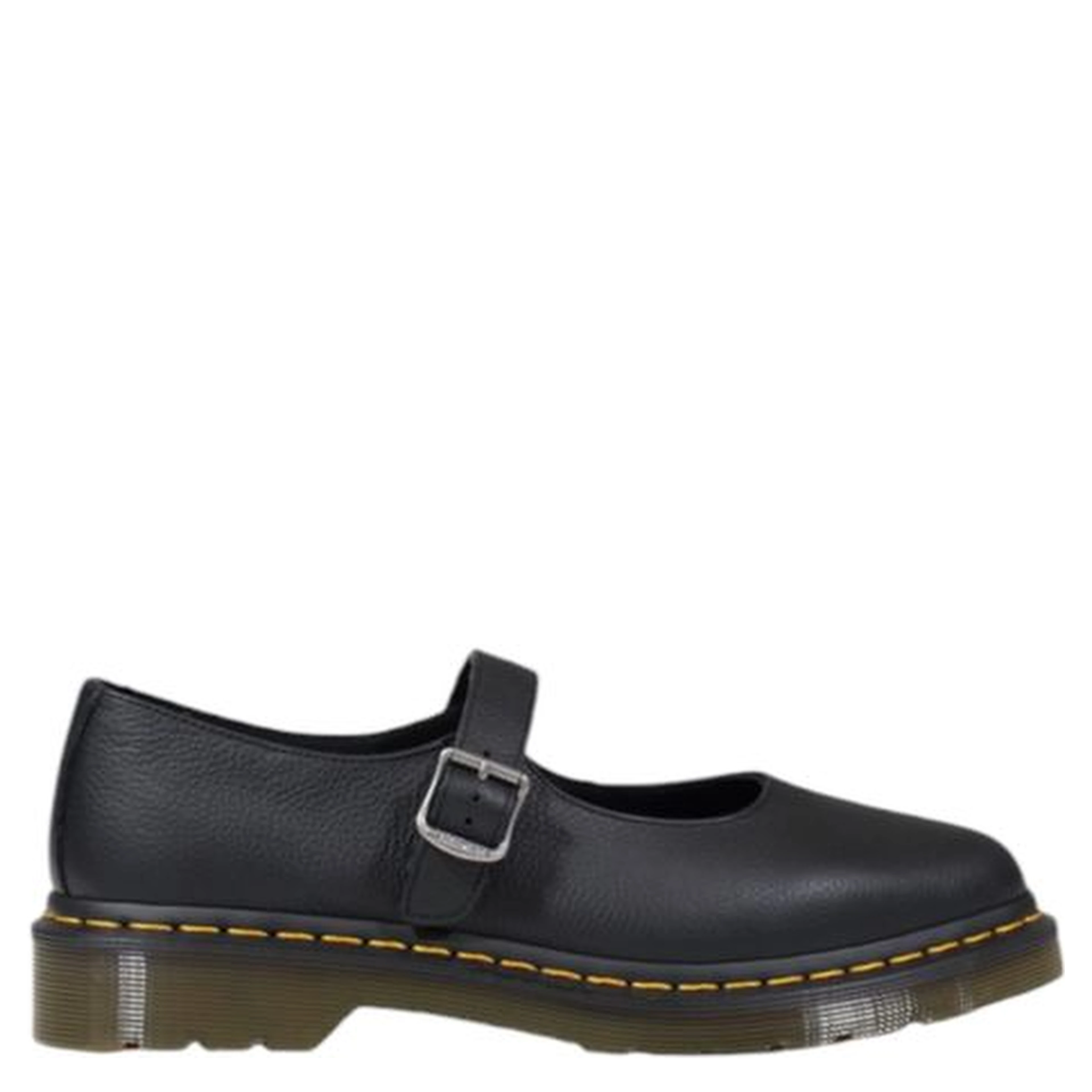 Black Leather Platform Pumps